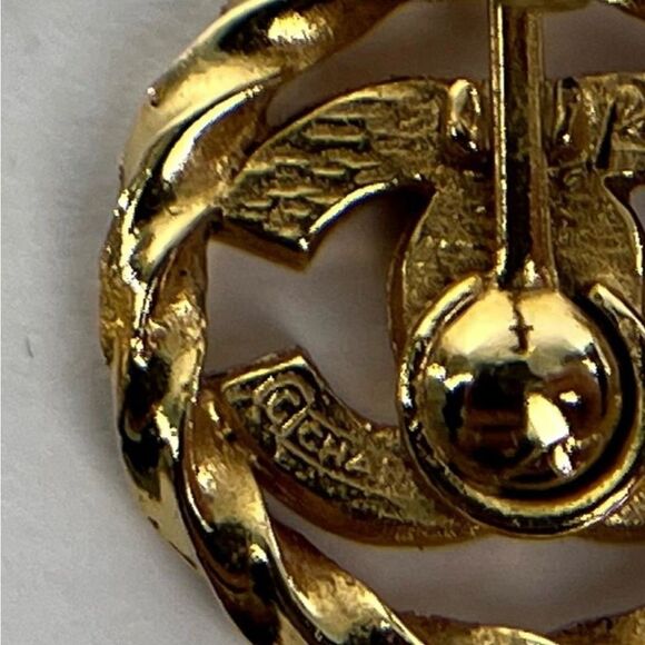 Chanel CC Rhinestone Clip on Earrings in Gold - Picture 14 of 14